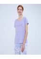 Pijama Para Mujer M/C P/L Color Lila  Marca Ostu #40040406 de Ostu