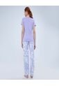 Pijama Para Mujer M/C P/L Color Lila  Marca Ostu #40040406 de Ostu