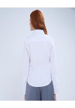 Camisa Para Mujer Manga Larga Color Blanco Marca Ostu #40010251