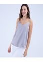 Top Para Mujer Top Color Gris  Marca Ostu #40220395 de Ostu