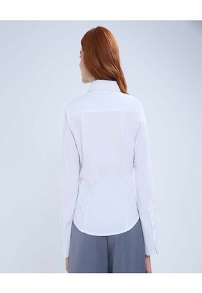Camisa Para Mujer Manga Larga Color Blanco Marca Ostu #40010251