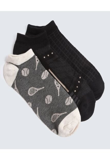 Medias Para Hombre Invisible Color Negro Marca Ostu #60980293