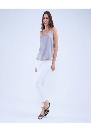 Top Para Mujer Top Color Gris  Marca Ostu #40220395