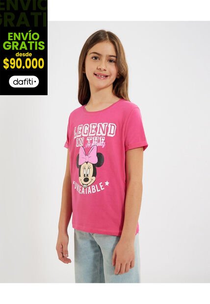 Camiseta Para Niña Minnie Mouse  De Infantil Niña #90090304