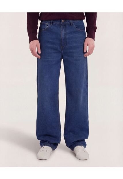 Jean  Para Hombre Loose Color Azul Marca Ostu #60160454