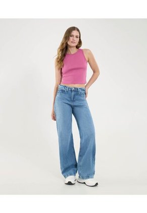 Camiseta Para Mujer Crop Top Manga Sisa Color Morado Marca Ostu #40092608