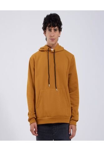 Buzo Para Hombre Hoodie Color Amarillo  Marca Ostu #60060299 Ostu