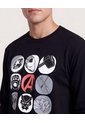 Buzo Icons Avengers  Para Hombre Negro Ostu de Ostu