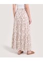 Falda Maxi Floral  Para Mujer Café Ostu de Ostu