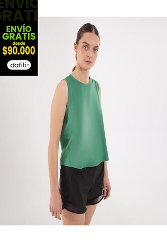 Camiseta Para Mujer Manga Sisa Cuello Redondo Color Verde Marca Ostu #40092448 Ostu