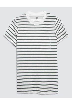 Camiseta Para Niño Manga Corta Color Verde  Marca Ostu #80090210