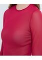 Camiseta Para Mujer Manga Larga Cuello Redondo Color Rojo Marca Ostu #40092444 de Ostu