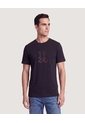 Camiseta Mickey 1928 Line Art  Para Hombre Negro Ostu de Ostu
