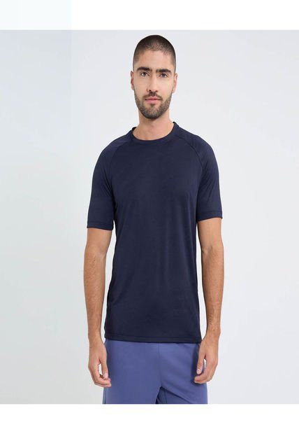 Camiseta Para Hombre Manga Corta Color Azul Marca Ostu #60091487