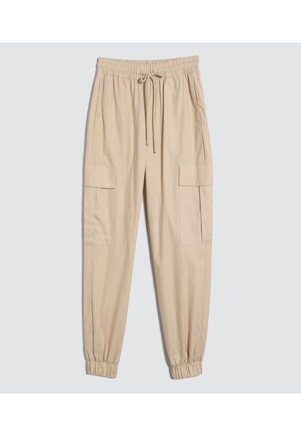 Pantalon Para Mujer Jogger Color Beige Marca Ostu #40070671