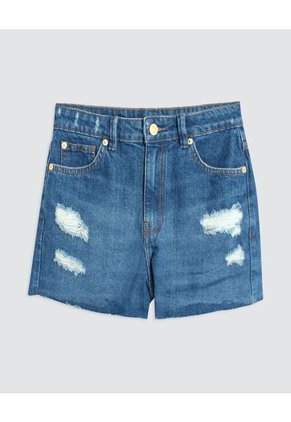 Short Para Mujer Relax Color Azul Marca Ostu #40190148