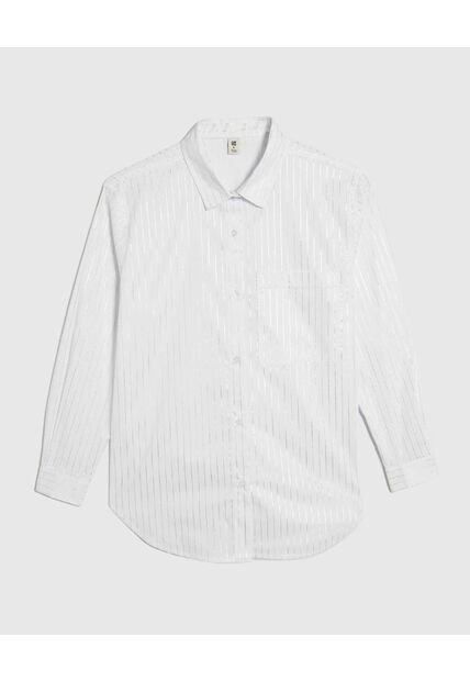 Camisa Para Niña Manga Larga Color Blanco Marca Ostu #90010011