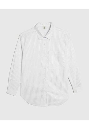 Camisa Para Niña Manga Larga Color Blanco Marca Ostu #90010011