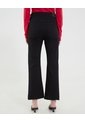 Jean Para Mujer Crop Flare Color Negro Marca Ostu #40160571 de Ostu
