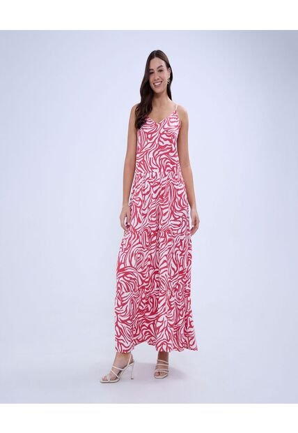 Vestido Para Mujer M/Sisa Largo Color Rojo Marca Ostu #40170280