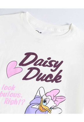 Camiseta  Para Mujer Manga Corta Cuello Redondo Color Crema Marca Ostu #40092750