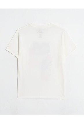 Camiseta  Para Mujer Manga Corta Cuello Redondo Color Crema Marca Ostu #40092750