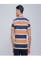 Camiseta Para Hombre Manga Corta Color Camel Marca Ostu #60091232 de Ostu