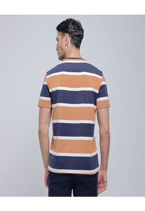 Camiseta Para Hombre Manga Corta Color Camel Marca Ostu #60091232