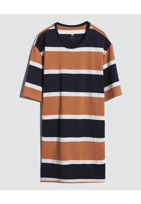 Camiseta Para Hombre Manga Corta Color Camel Marca Ostu #60091232