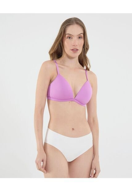 Brasier Para Mujer Copa Triangular Color Lila  Marca Ostu #40830030
