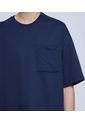 Camiseta Para Hombre Manga Corta Color Azul  Marca Ostu #60091186 de Ostu