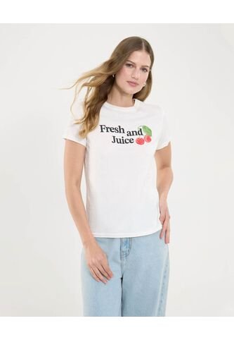 Camiseta Para Mujer Manga Corta Cuello Redondo Color Arena Marca Ostu #40092440 Ostu