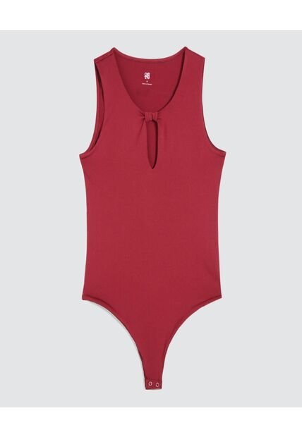 Body Para Mujer Manga Sisa Color Vino Marca Ostu #40200116