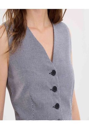 Chaleco Para Mujer Plano Color Negro Marca Ostu #40250022