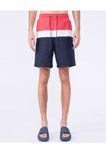 Pantaloneta Para Hombre De Baño Corta Color Azul  Marca Ostu #60270045