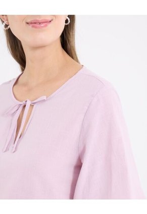 Blusa  Para Mujer Manga Corta Color Rosa Marca Ostu #40121248
