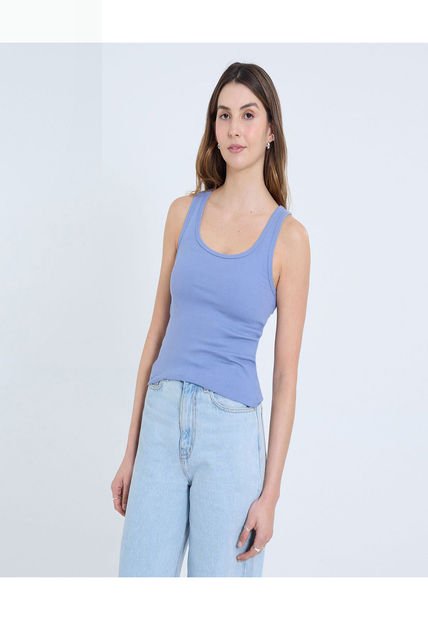 Camiseta Para Mujer Manga Sisa Color Azul Marca Ostu #40092338