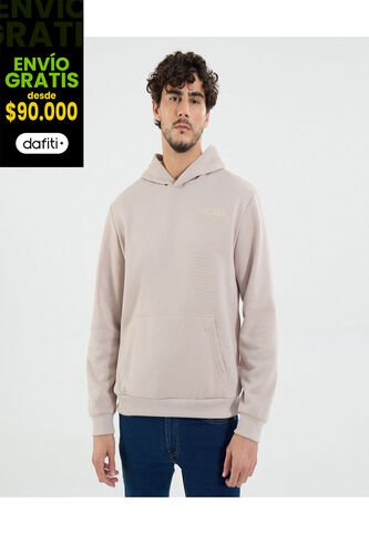 Buzo Para Hombre Hoodie Color Beige Marca Ostu #60060536 Ostu