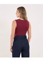 Body Para Mujer Manga Sisa Color Vino Marca Ostu #40200194 de Ostu
