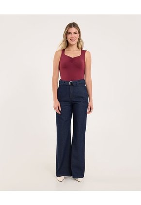 Body Para Mujer Manga Sisa Color Vino Marca Ostu #40200194