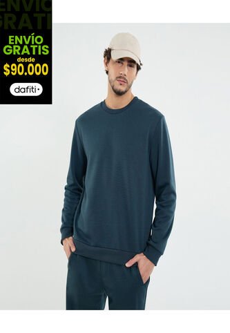 Buzo Para Hombre Cuello Redondo Color Verde Marca Ostu #60060493 Ostu
