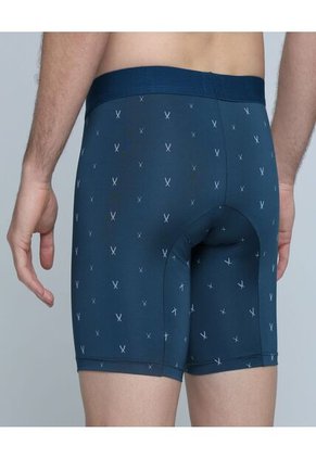 Boxer Para Hombre Filete Medio Microfibra Color Azul  Marca Ostu #60000417