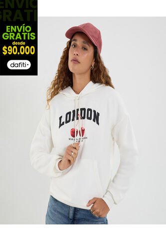 Buzo Para Mujer Hoodie Color Arena Marca Ostu #40060463 Ostu