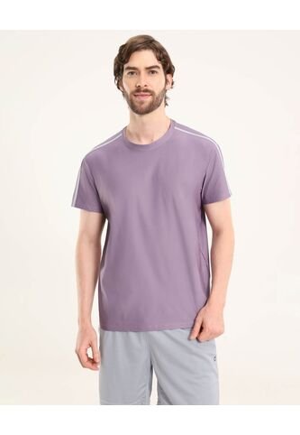 Camiseta  Para Hombre Manga Corta Cuello Redondo Color Morado Marca Ostu #60091803 Ostu