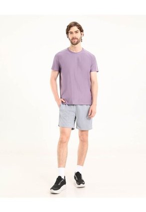 Camiseta  Para Hombre Manga Corta Cuello Redondo Color Morado Marca Ostu #60091803