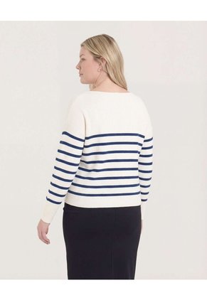 Saco Para Mujer Cuello V Color Azul  Marca Ostu #40330078