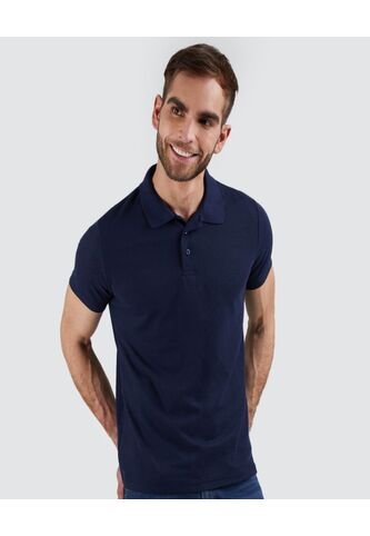 Polo Hombre Ostu  Azul Poliéster 60110241-51 Ostu