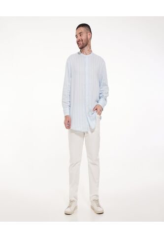 Pantalon Para Hombre 5 Bolsillos Color Crema Marca Ostu #60070231 Ostu