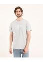 Camiseta Para Hombre Manga Corta Cuello Redondo Color Gris Marca Ostu #60091843 de Ostu