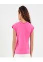 Camiseta Para Mujer Manga Sisa Cuello Redondo Color Rosado Marca Ostu #40092436 de Ostu